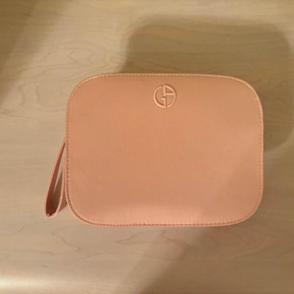 New Armani Beauty Light Pink Cosmetic Bag or Clutch